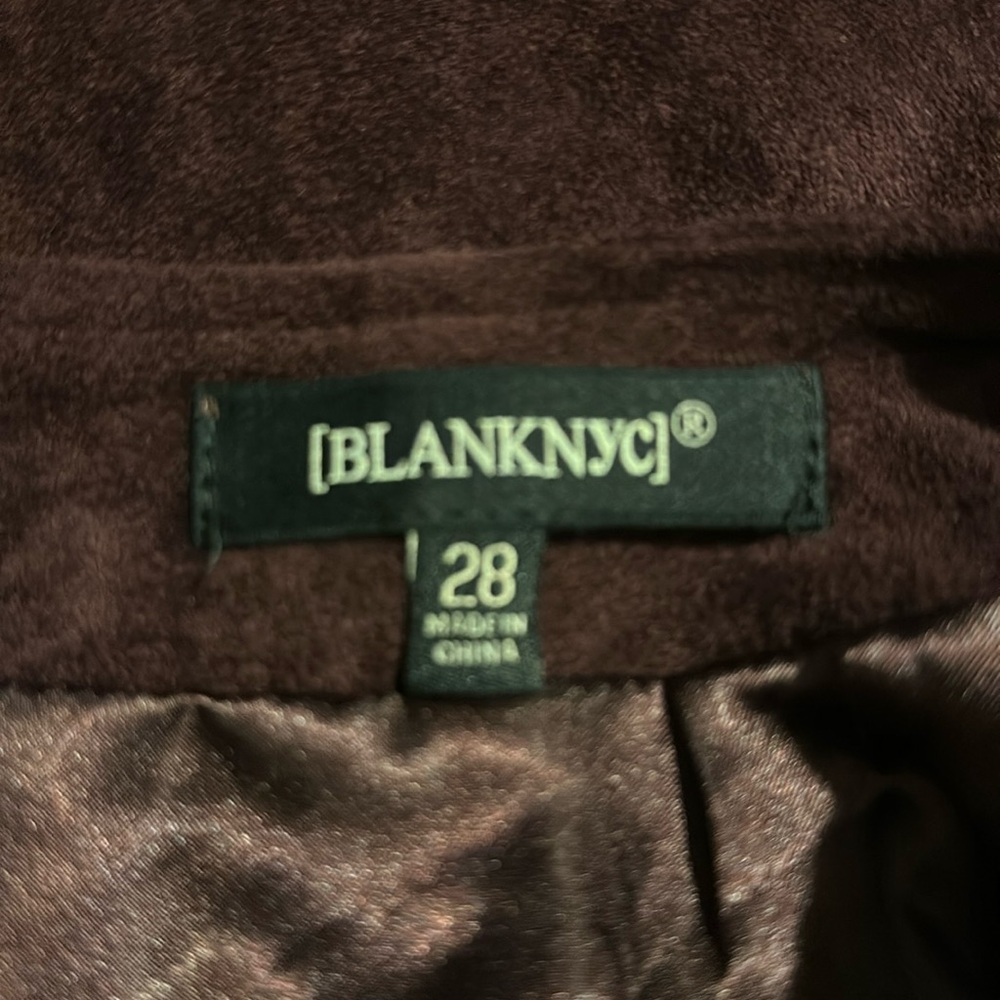 NWT BLANKNYC Suede Miniskirt in Brown - Picture 12 of 16